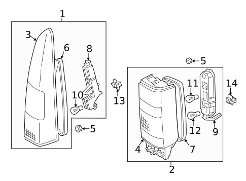Bulbs - Chassis for 1998 Volvo V70 #0