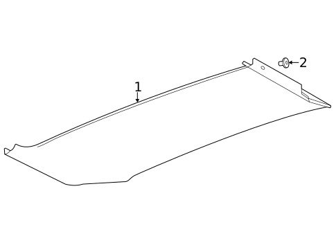 Interior Trim - Convertible Top for 2021 Chevrolet Corvette #1