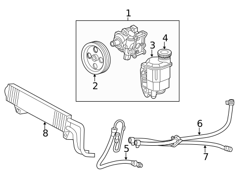 Pump & Hoses for 2013 Ram 2500 #2