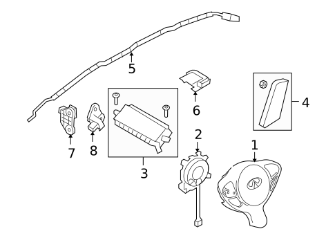 Air Bag Components for 2010 INFINITI FX50 #0