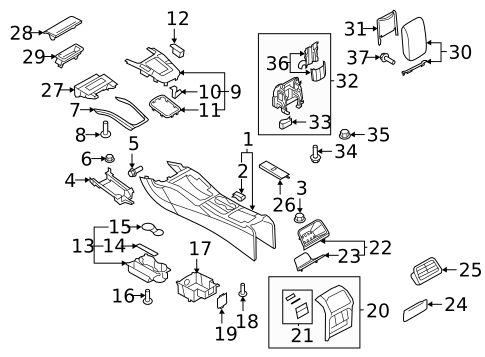 Console for 2013 Audi A5 Quattro #5