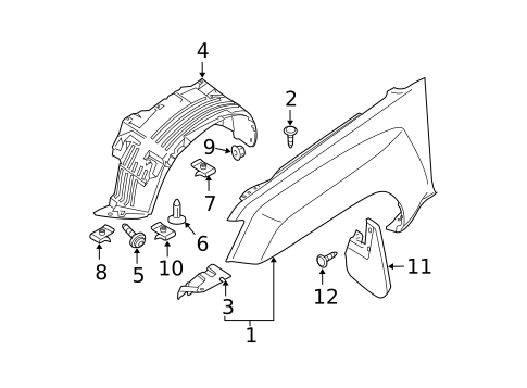 Exterior Trim - Fender for 2009 Nissan Xterra #0