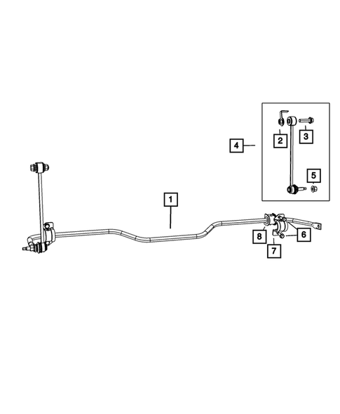 Rear Stabilizer Bar for 2017 Ram 1500 #0