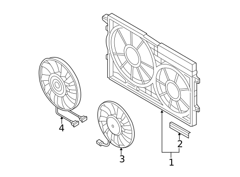 Cooling Fan for 2015 Volkswagen Jetta #0