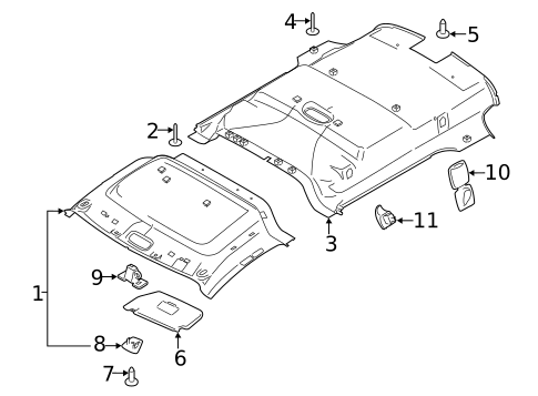 Interior Trim - Roof for 2016 Ford Transit Connect #1