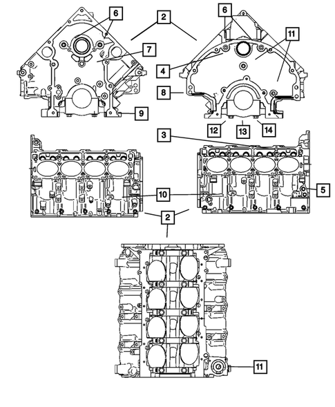 Cylinder Block for 2008 Dodge Ram 1500 #1