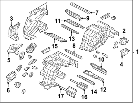 Evaporator & Heater Components for 2018 Genesis G80 #1