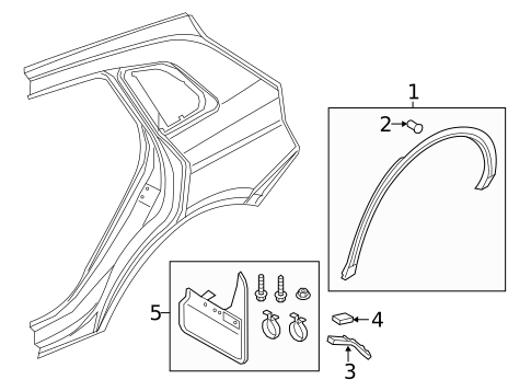 Exterior Trim - Quarter Panel for 2019 Audi Q5 #0