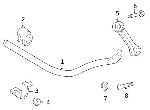 Stabilizer Bar & Components for 2012 Audi A4 Quattro #0