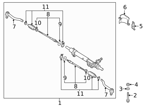 Steering Gear & Linkage for 2021 Nissan Maxima #0