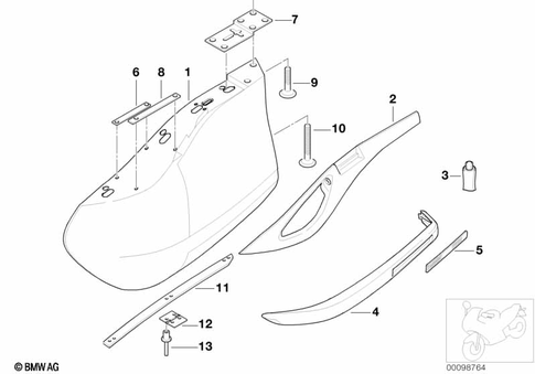 Luggage System for 2001 BMW-Motorrad K 1200 RS #6