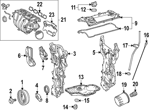 Engine Parts for 2020 Toyota Camry #0