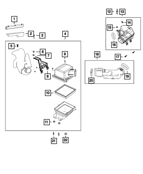 Air Cleaner for 2013 Dodge Journey #1