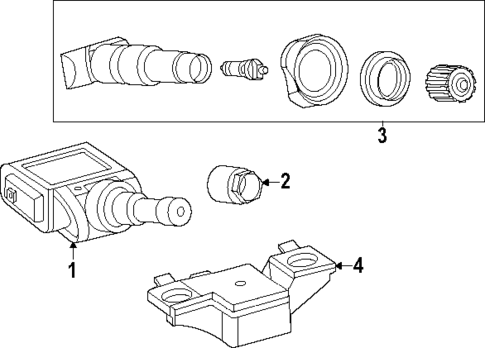 Tire Pressure Monitor Components for 2024 Mercedes-Benz CLE53 AMG #0