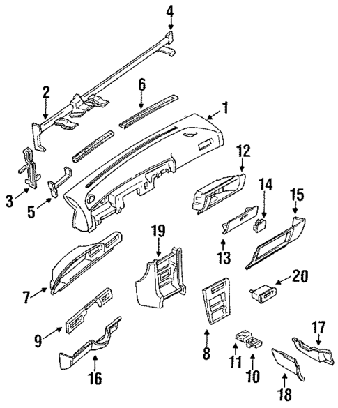 Instrument Panel for 1989 Nissan Maxima #0