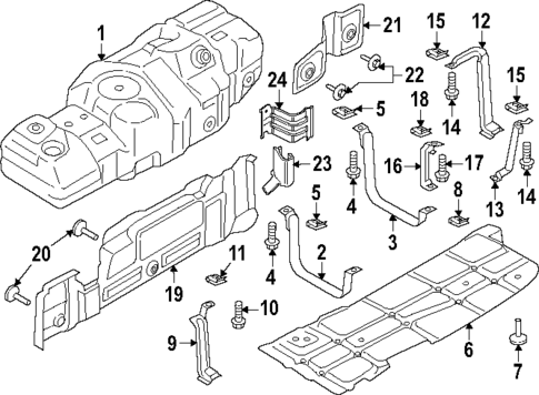 Fuel System Components for 2024 Ford F-450 Super Duty #1
