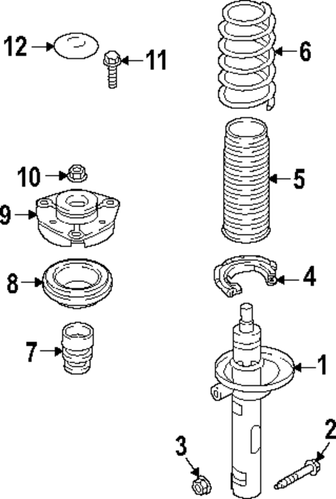 Struts & Components for 2011 Volkswagen Jetta #4