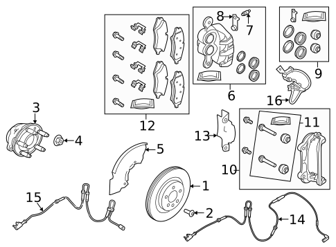 Front Brakes for 2020 Land Rover Defender 110 #0