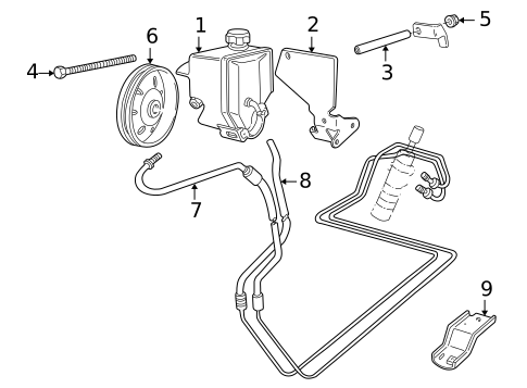 Pump & Hoses for 2002 Volvo C70 #0
