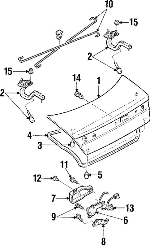 Lid & Components for 1997 Mercury Tracer #0