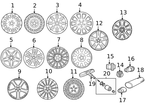 Tire Pressure Monitor Components for 2009 Jaguar Super V8 #2
