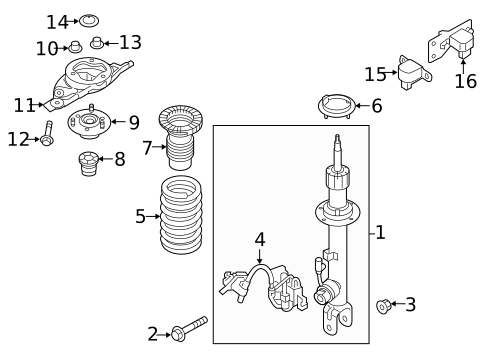 Struts & Components for 2018 Genesis G80 #2