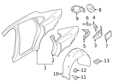 Quarter Panel & Components for 2022 Porsche 718 Spyder #5