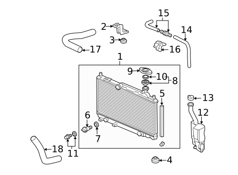 Radiator & Components for 2003 Honda Civic #3