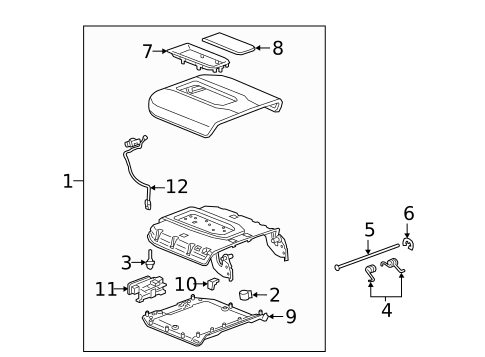 Center Console for 2021 Chevrolet Tahoe #4
