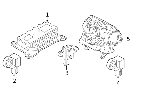 Air Bag Components for 2019 Volvo XC60 #2