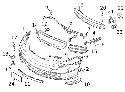 Bumper & Components - Front for 2008 Porsche 911 #0