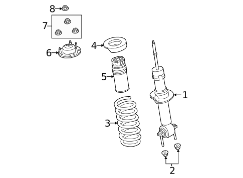 Shocks & Struts for 2021 Ford Ranger #1