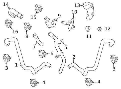Hoses & Lines for 2020 Porsche Cayenne #1