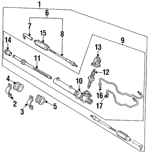 Steering Gear & Linkage for 1992 Nissan NX #0