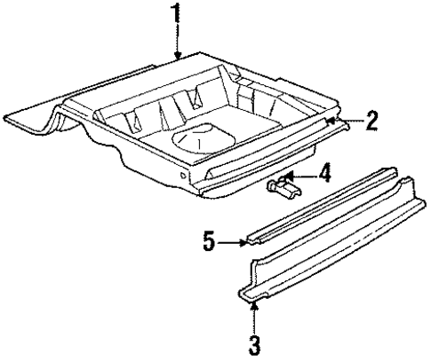 Rear Body for 1984 Chevrolet Impala #1