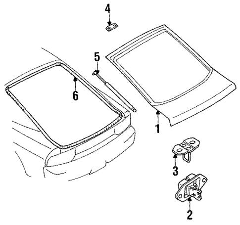 Liftgate for 1992 Nissan 240SX #0