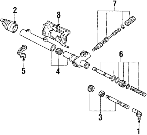 Steering Gear & Linkage for 1984 Ford EXP #2