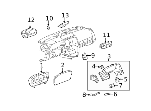Controls for 2005 Cadillac STS #0
