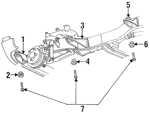 Frame & Components for 1998 Dodge Ram 1500 #3