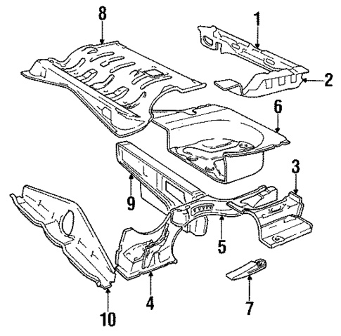 Rear Body for 1988 Volvo 760 #0