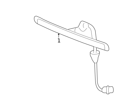 High Mounted Stop Lamp for 2007 Ford Mustang #0