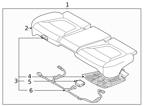 Rear Seat Components for 2022 Hyundai Tucson #2