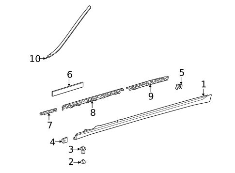 Exterior Trim - Pillars for 2025 Mercedes-Benz S 63 AMG® E Performance #1