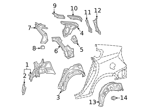 Inner Structure for 2015 Toyota Prius #0