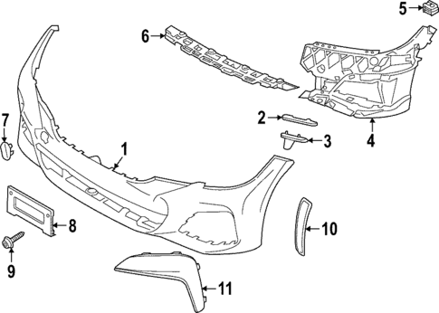 Bumper & Components - Front for 2020 BMW 330i #2