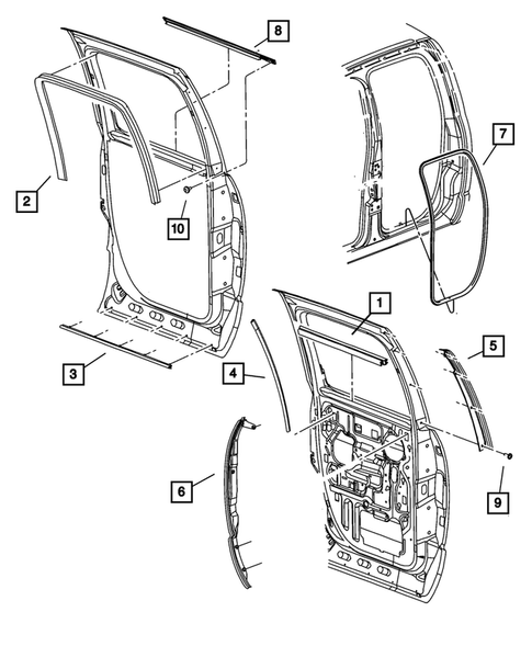 Weatherstrips and Seals for 2008 Dodge Ram 3500 #5