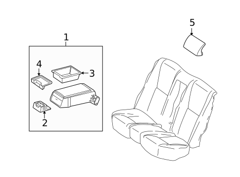 Rear Seat Components for 2011 Mercedes-Benz S65 AMG #2