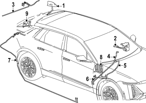 Antenna & Radio for 2024 Chevrolet Blazer EV #1