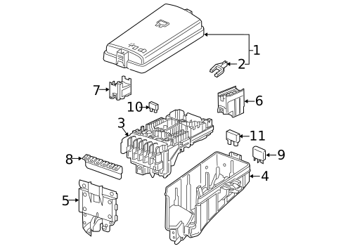 Fuse & Relay for 2020 Volkswagen GTI #0