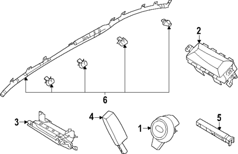 Air Bag Components for 2024 Subaru Crosstrek #1